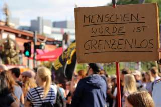 Demonstration für Menschenrechte