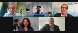 Screenshot des Gesprächs mit Alexander Dobrindt (CSU)
